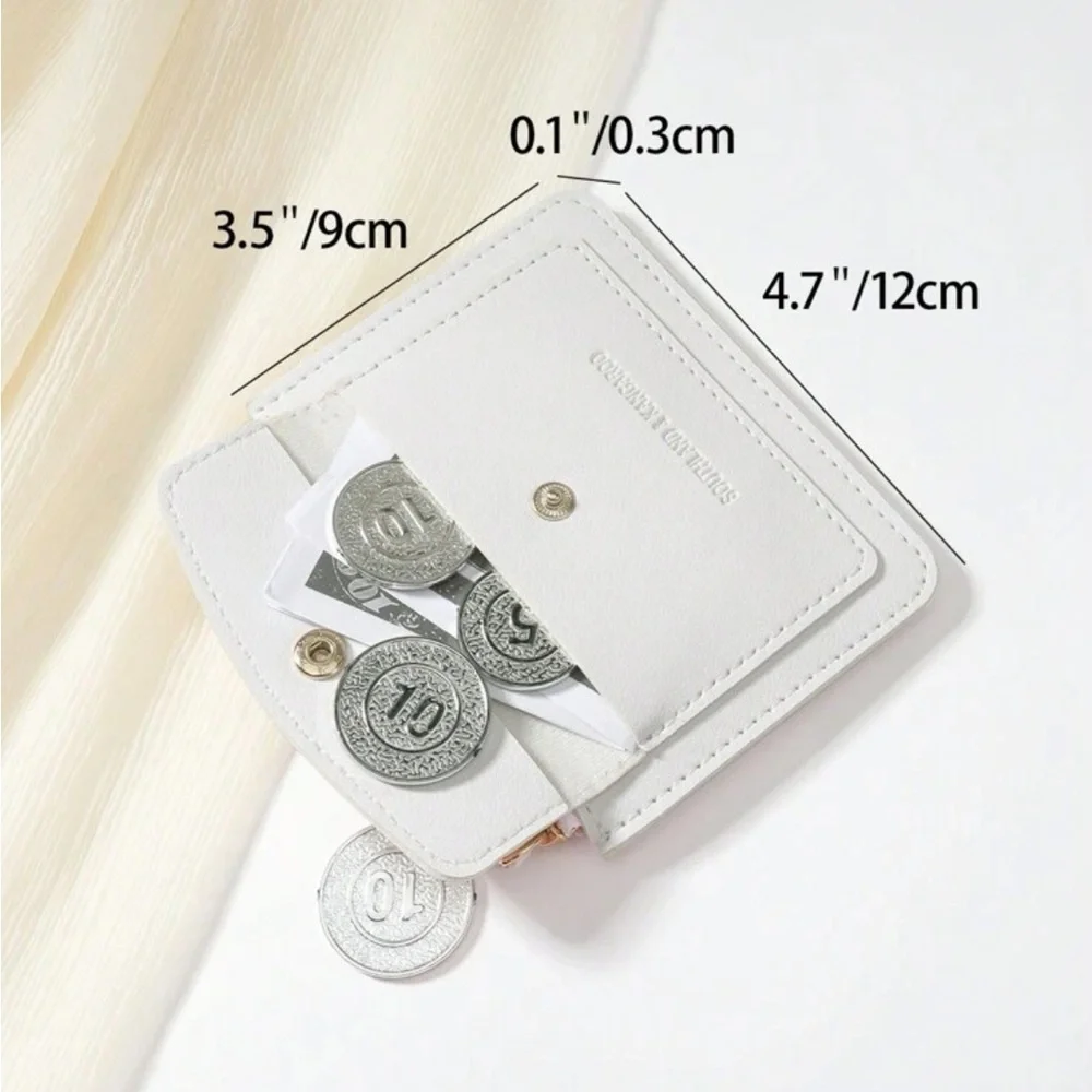 ⚠️Clearance All White Flip Cover Wallet / Cardholder - Picture 3 of 5